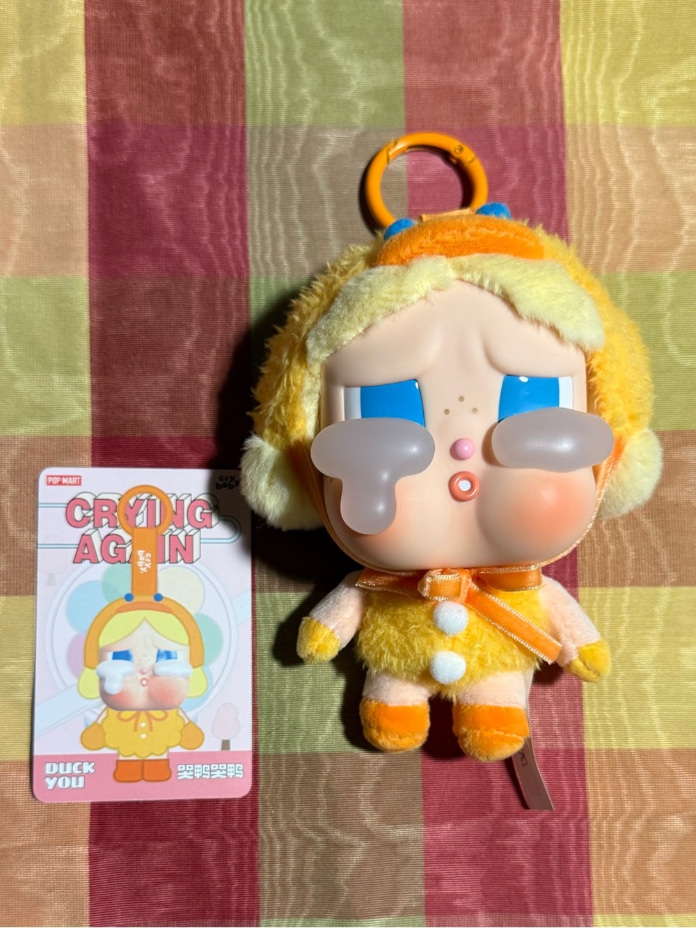 Cry Baby Crying Again Plush Keychain Confirmed Duck (No box)